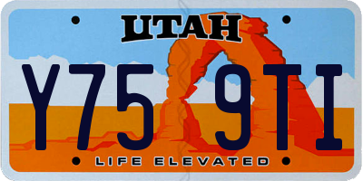 UT license plate Y759TI