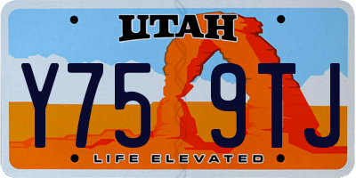 UT license plate Y759TJ