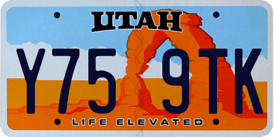 UT license plate Y759TK