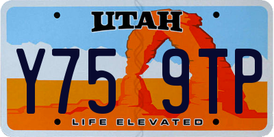 UT license plate Y759TP