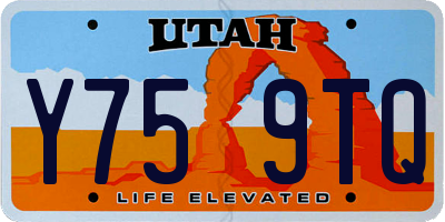 UT license plate Y759TQ