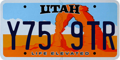 UT license plate Y759TR