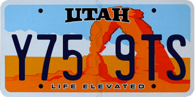 UT license plate Y759TS