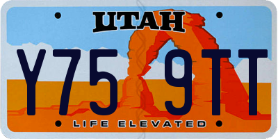 UT license plate Y759TT