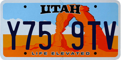 UT license plate Y759TV
