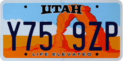 UT license plate Y759ZP