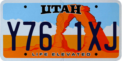 UT license plate Y761XJ