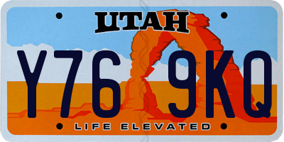 UT license plate Y769KQ