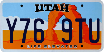 UT license plate Y769TU