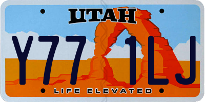 UT license plate Y771LJ