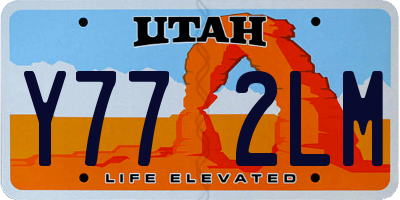 UT license plate Y772LM
