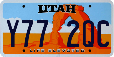 UT license plate Y772QC