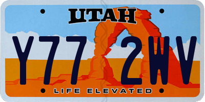 UT license plate Y772WV