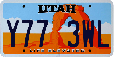 UT license plate Y773WL