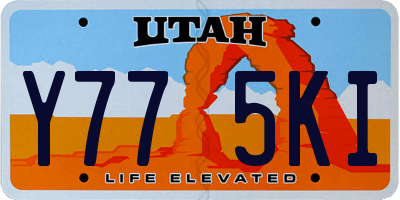 UT license plate Y775KI