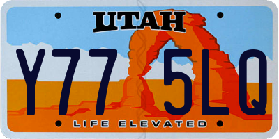 UT license plate Y775LQ