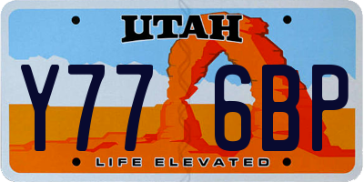 UT license plate Y776BP