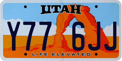 UT license plate Y776JJ