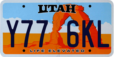 UT license plate Y776KL