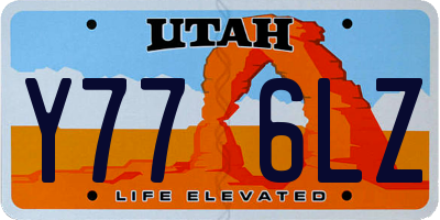 UT license plate Y776LZ