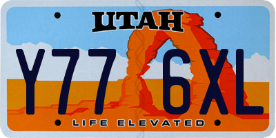 UT license plate Y776XL