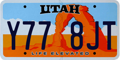 UT license plate Y778JT