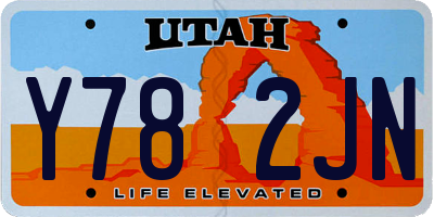 UT license plate Y782JN