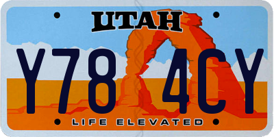 UT license plate Y784CY
