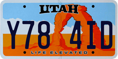 UT license plate Y784ID