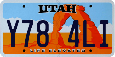 UT license plate Y784LI