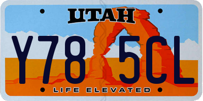 UT license plate Y785CL