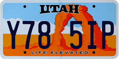 UT license plate Y785IP