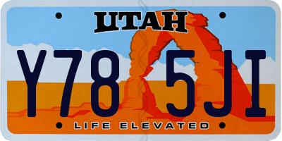 UT license plate Y785JI
