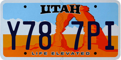 UT license plate Y787PI