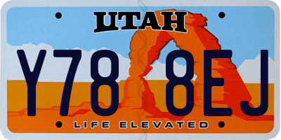 UT license plate Y788EJ