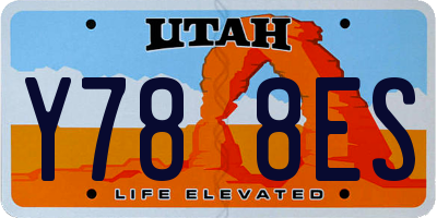 UT license plate Y788ES