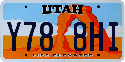 UT license plate Y788HI