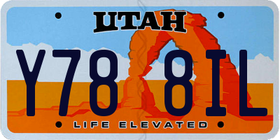 UT license plate Y788IL