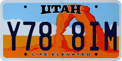 UT license plate Y788IM
