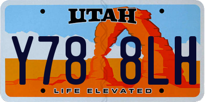 UT license plate Y788LH