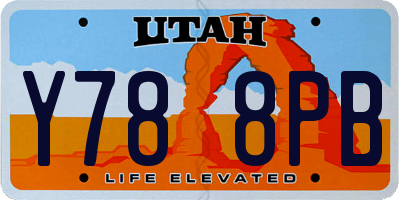 UT license plate Y788PB
