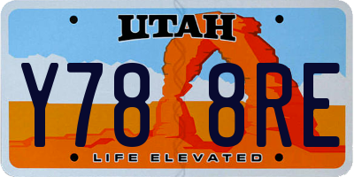 UT license plate Y788RE