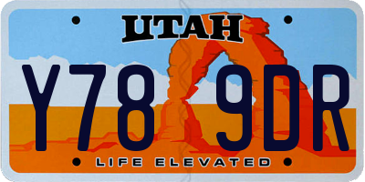 UT license plate Y789DR