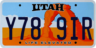 UT license plate Y789IR