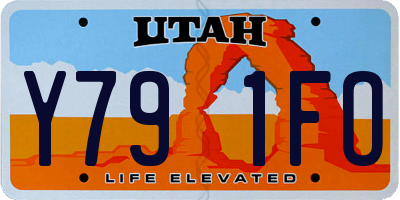 UT license plate Y791FO