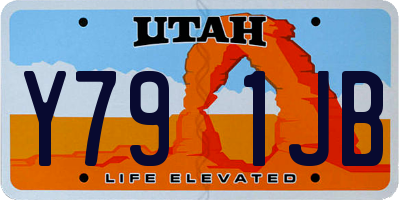 UT license plate Y791JB