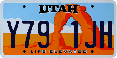 UT license plate Y791JH