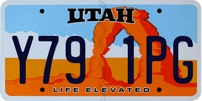 UT license plate Y791PG