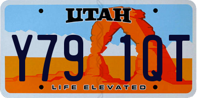 UT license plate Y791QT