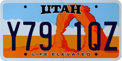 UT license plate Y791QZ